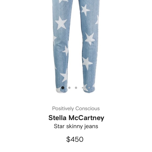 Stella McCartney Skinny BF Stars Jeans sz 25 - Picture 5 of 8